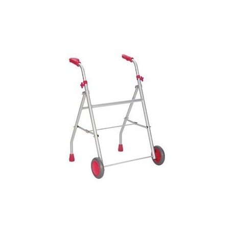 Diresa Device - FedBuy: Andador para adultos. Con ruedas, de aluminio. Color rosa.