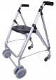 Rollator de aluminio | Detalles en negro | Perfecto para adultos y mayores | Andadores y rollators en FedBuy