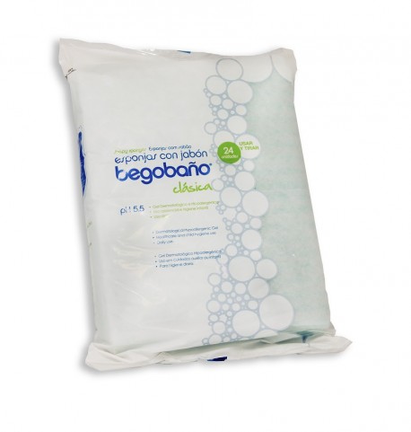 Esponja Jabonosa Begobaño BB1 | Impregnadas con gel hipoalergénico | Caja de 3000 uds | Diresa Device - FedBuy