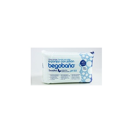 Esponja Begobaño BS-1 Sensitive | Fabricada en foam | Gel incorporado | 4000 unidades | Diresa Device - FedBuy