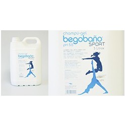 Champú-Gel Begobaño BGT Sport | Perfecto para deportistas | Envase 5 Litros | Diresa Device - FedBuy