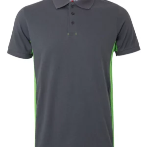 polo bicolor de manga corta