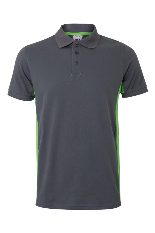 polo bicolor de manga corta