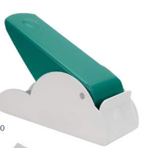 triturador de pastillas verde y blanco