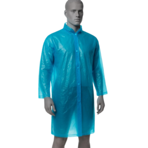 Bata azul de polietileno