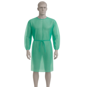 Bata de paciente polipropileno verde