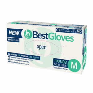 Caja de guantes de vinilo talla M