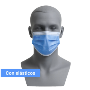 Mascarilla quirúrgica azul -