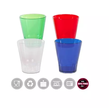 vaso de policarbonato