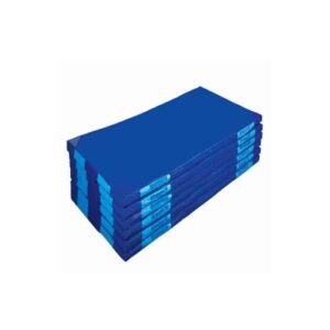 colchoneta de caida azul