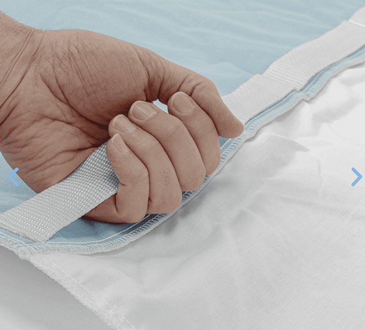 Empapador de 4 capas azul reverso