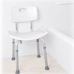 silla ducha con asiento curvo