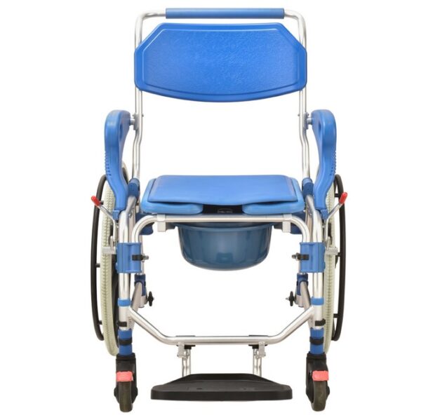 silla de ducha y wc ruedas 242 frontal