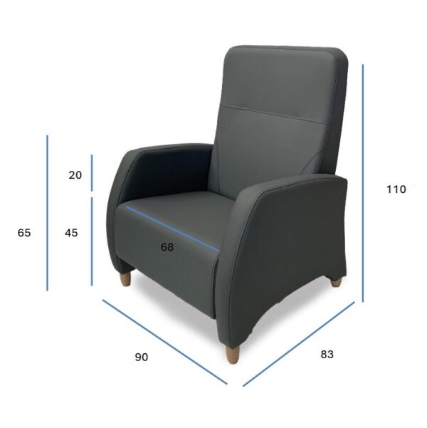 sillón sena bariátrico medidas