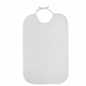 babero de rizo pvc con lazo