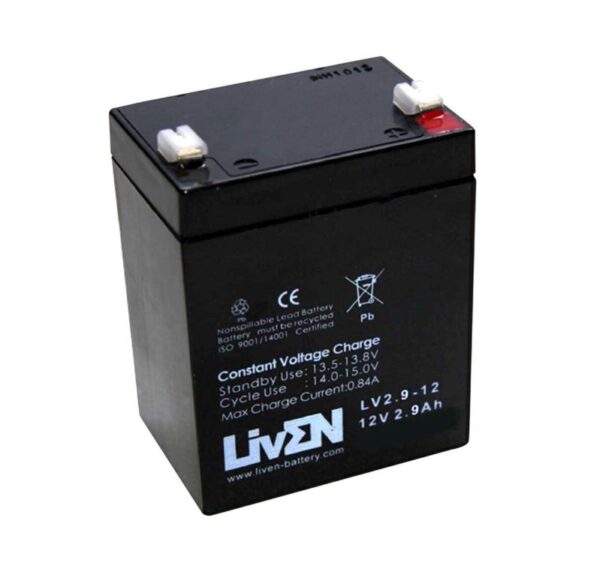 Batería grúa plomo AGM 12v 2,9Ah C20 F1 Liven Serie LV