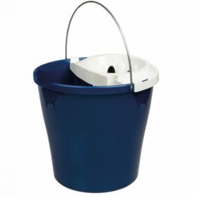 cubo redondo de fregona azul 12L