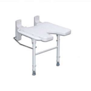 asiento de pared de baño abatible