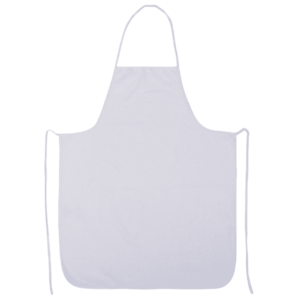 delantal blanco rizo pvc