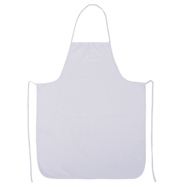 delantal blanco rizo pvc