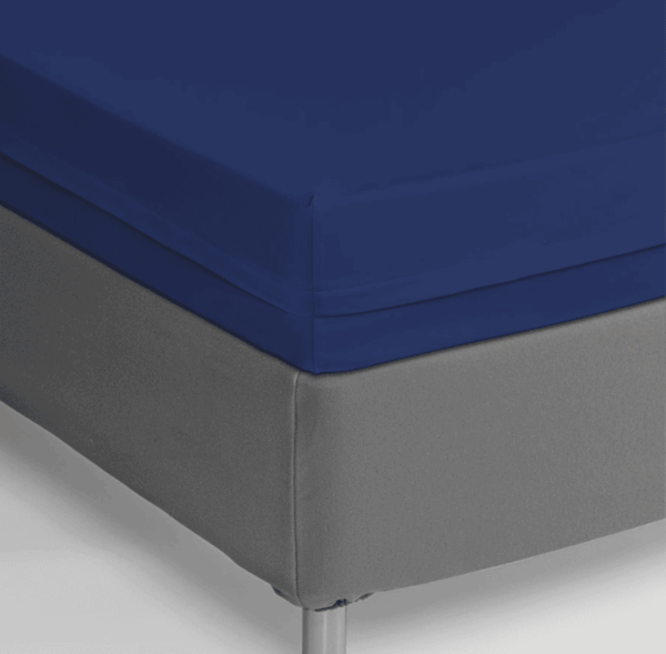 funda colchón azul
