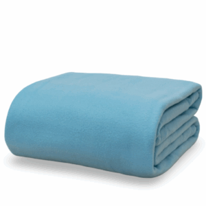 manta polar ignífuga azul