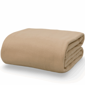 manta polar ignífuga marrón