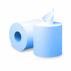 papel secamanos industrial color azul. 6 uds