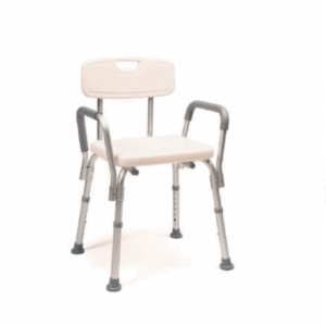 silla de baño con reposabrazos